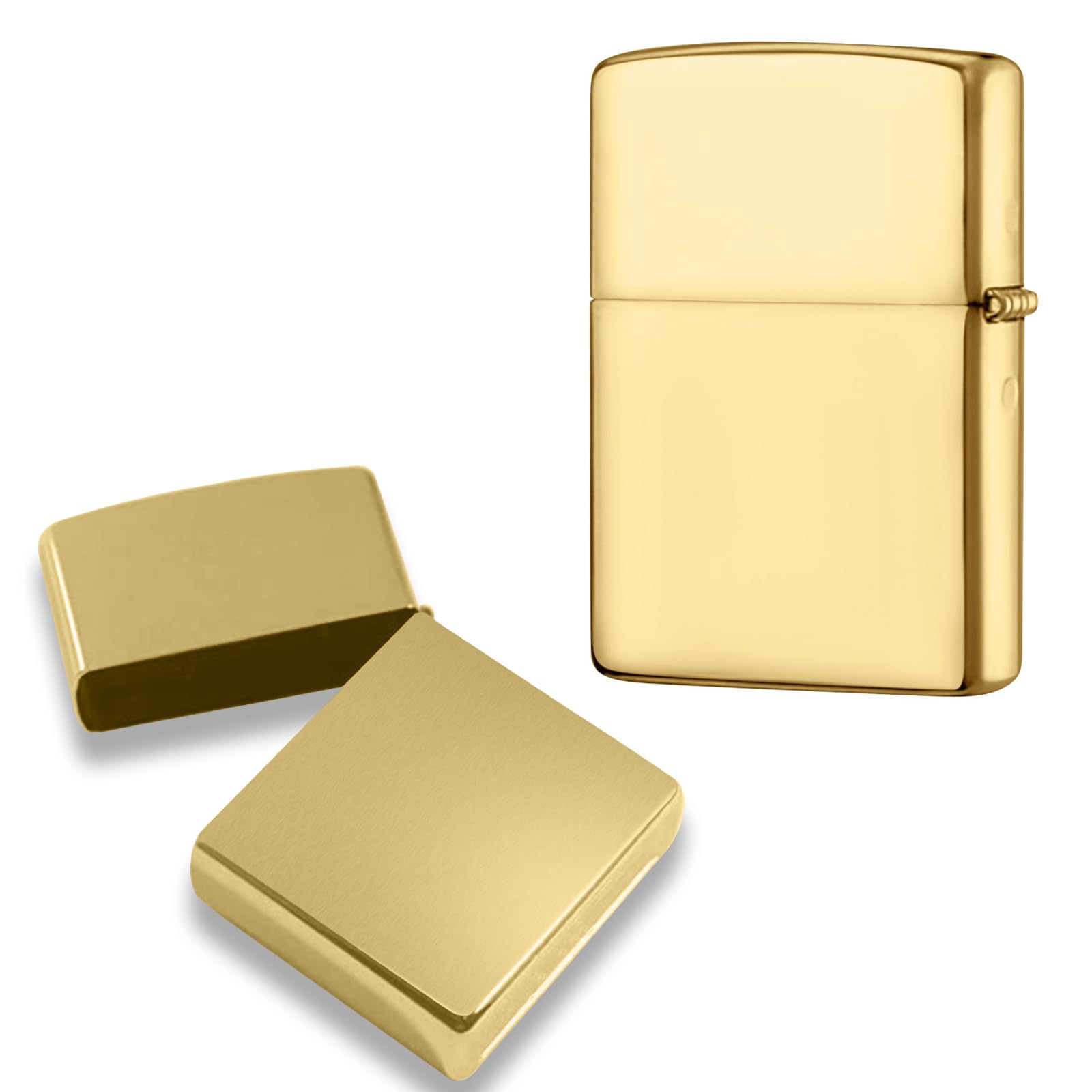 Lighter Case Compatible with Zippo, Without Insert Metal Lighter Cover Shell for Zippo (Frosted Black)