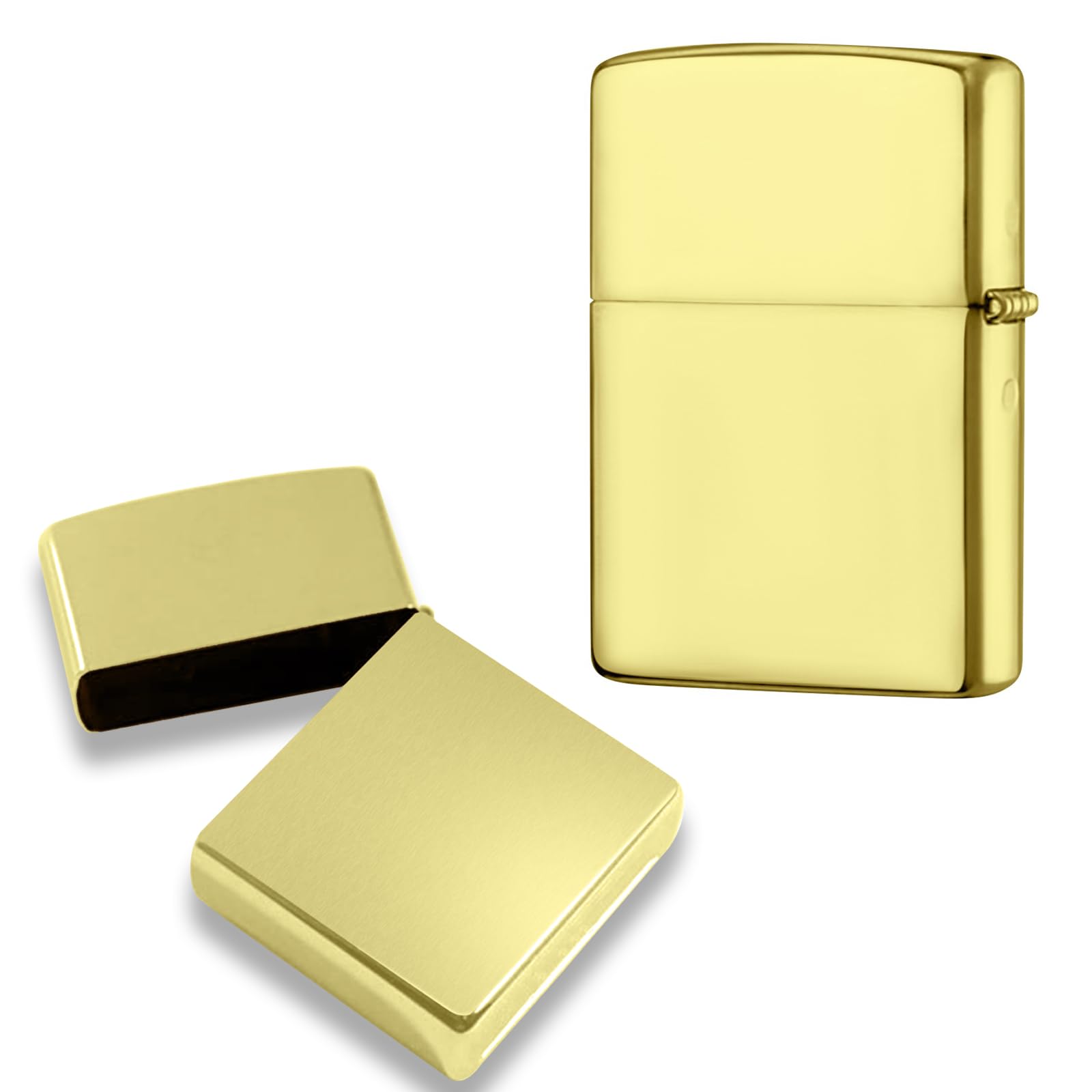 Lighter Case Compatible with Zippo, Without Insert Metal Lighter Cover Shell for Zippo (Frosted Black)