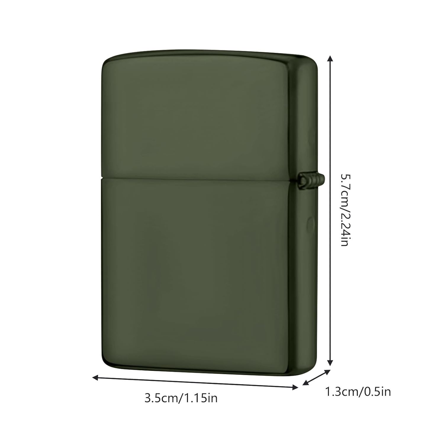Lighter Case Compatible with Zippo, Without Insert Metal Lighter Cover Shell for Zippo (Frosted Black)