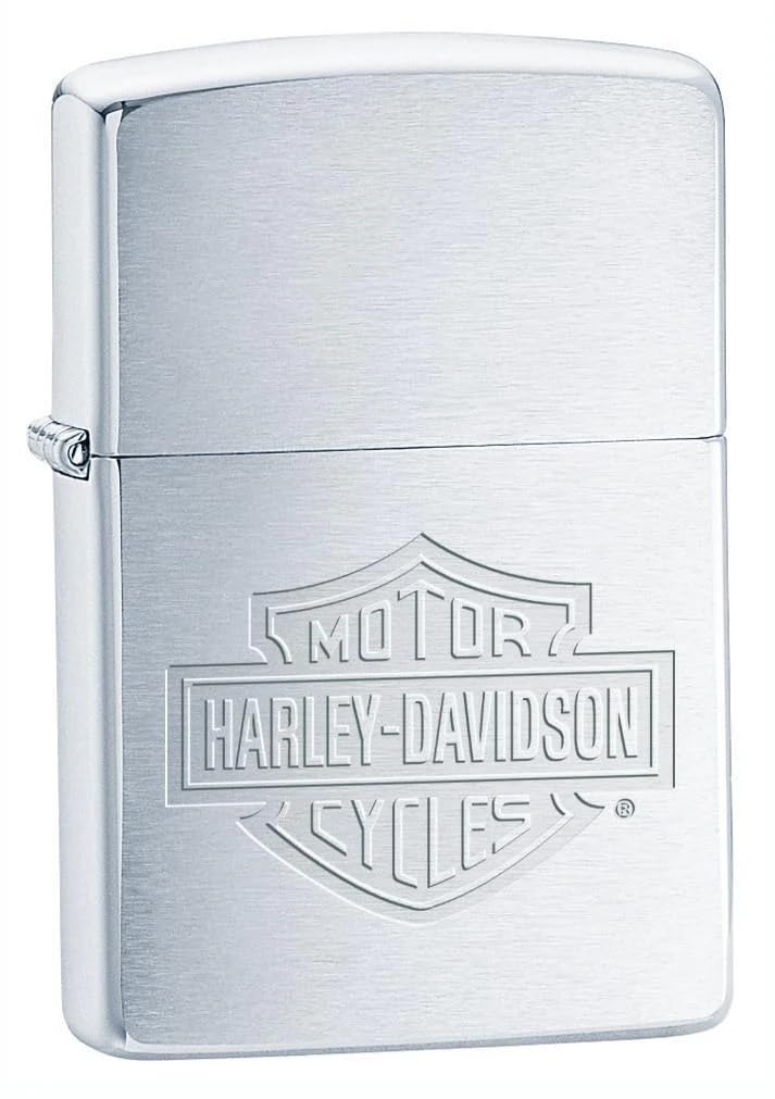 Personalized Zippo Harleey-Daviddson Windproof Oil Lighter Engraving - Christmas, Halloween & Valentines Day Gift (Black Ice)