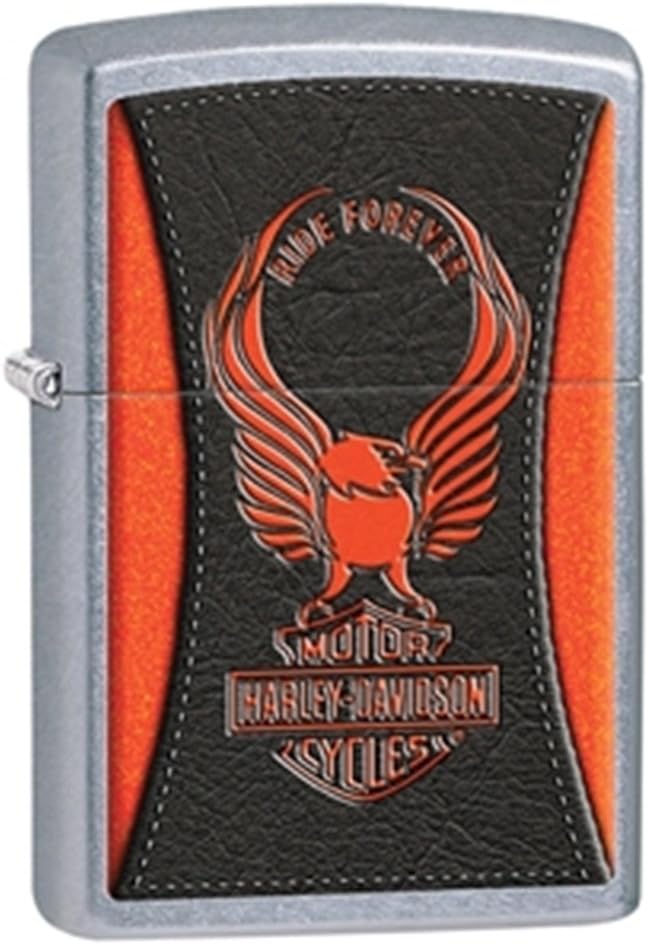 Zippo Harley-Davidson with Eagle & Logo Street Chrome Pocket Lighter