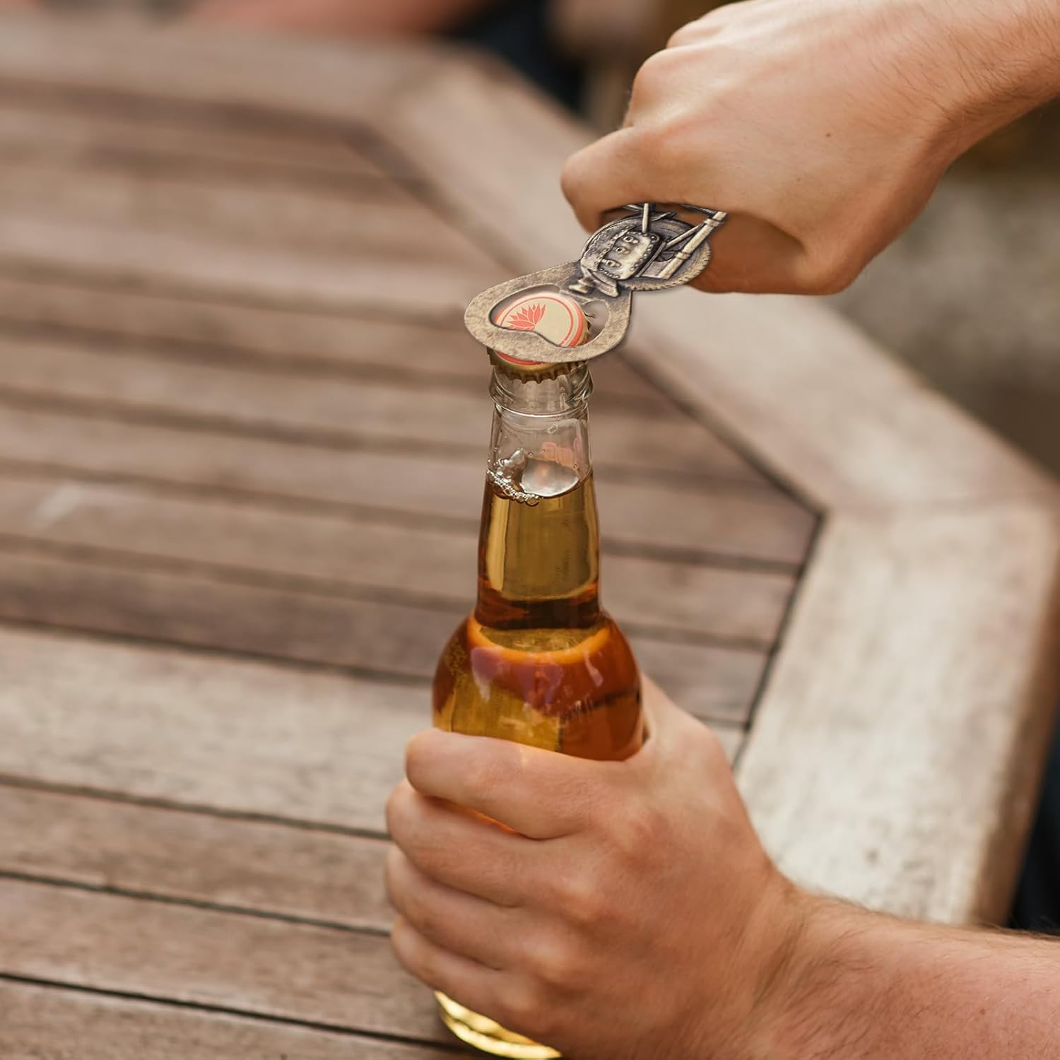 Unique Motorcycle Beer Gifts for Men Vintage Motorcycle Bottle Opener, Fathers Day Gift Birthday Christmas Gift for Him Dad Husband Grandpa Boyfriend