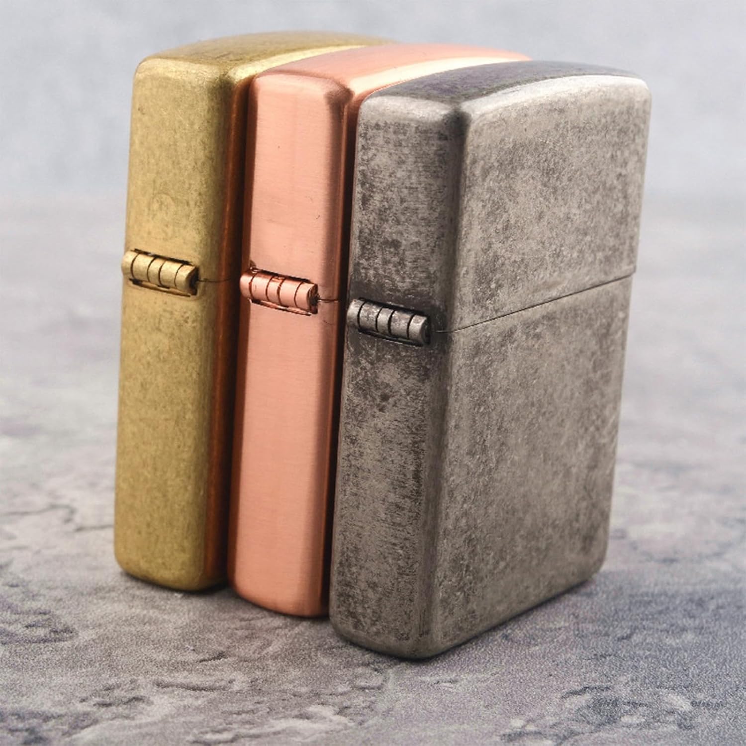 Lighter Case Compatible with Zippo, Without Insert Metal Lighter Cover Shell for Zippo (Frosted Black)