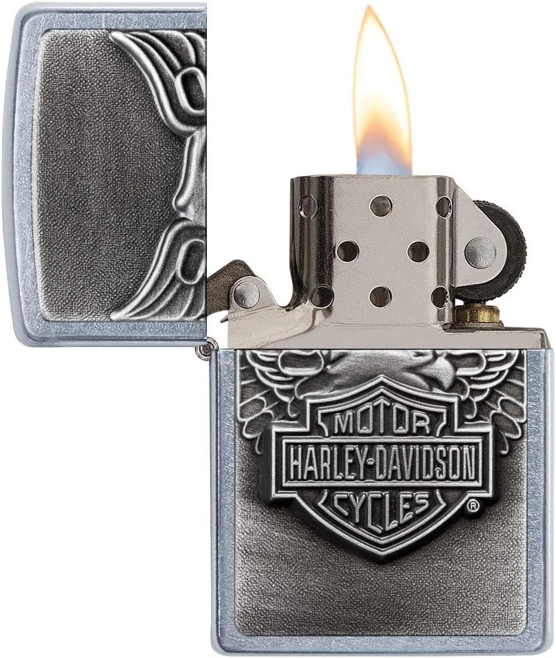 Zippo Harley-Davidson Eagle on Logo Emblem Pocket Lighter