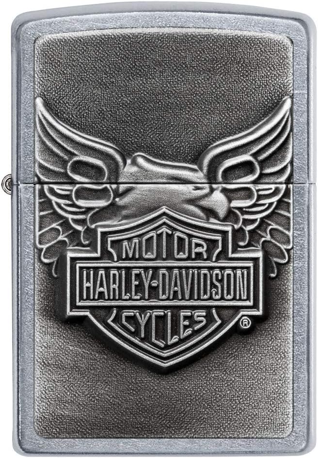 Zippo Harley-Davidson Eagle on Logo Emblem Pocket Lighter