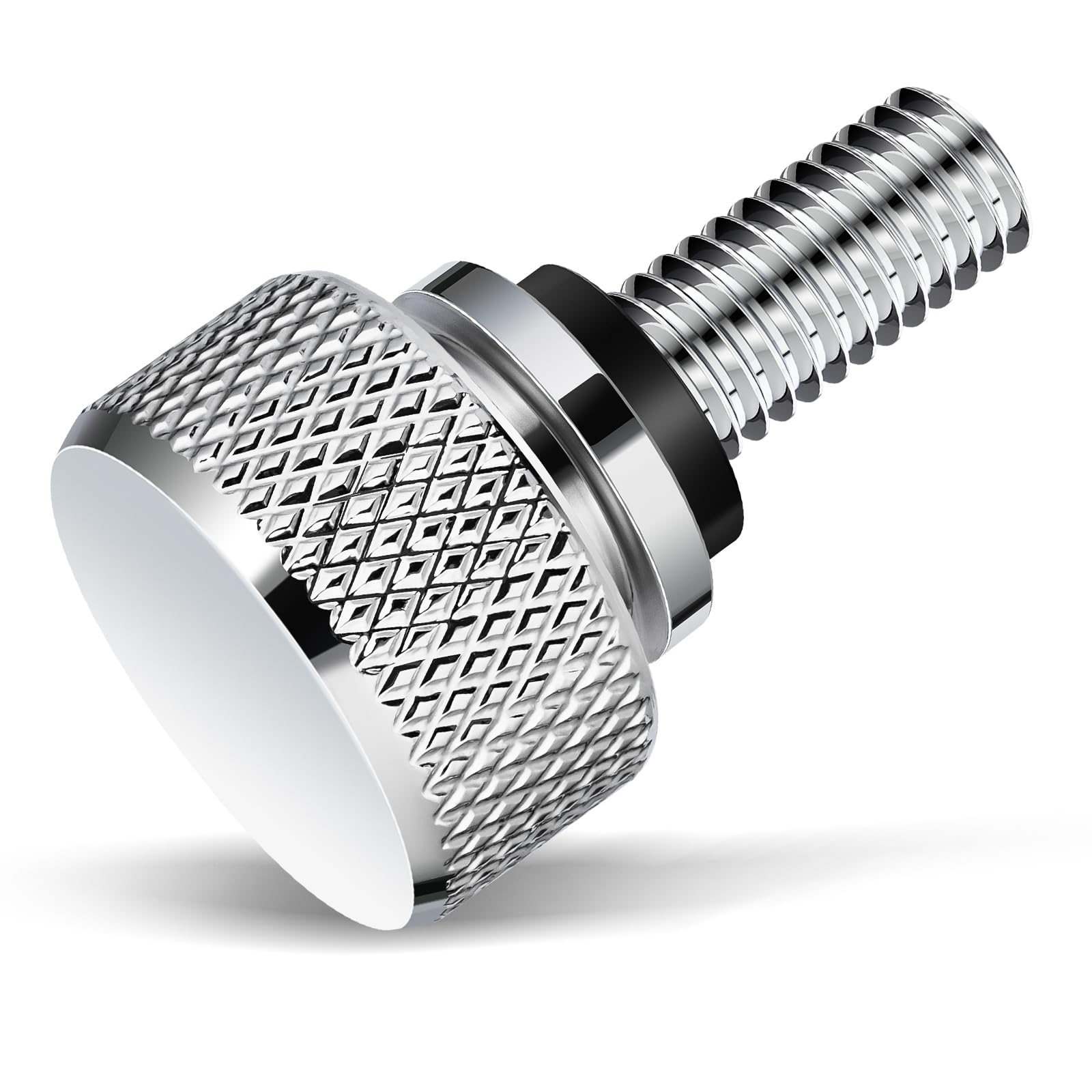 Amazicha Gloss Black 304 Stainless Steel Seat Bolt Screw Compatible with Harley Davidson 1996-2025