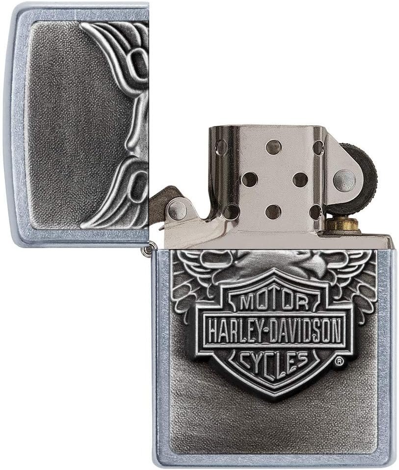 Zippo Harley-Davidson Eagle on Logo Emblem Pocket Lighter