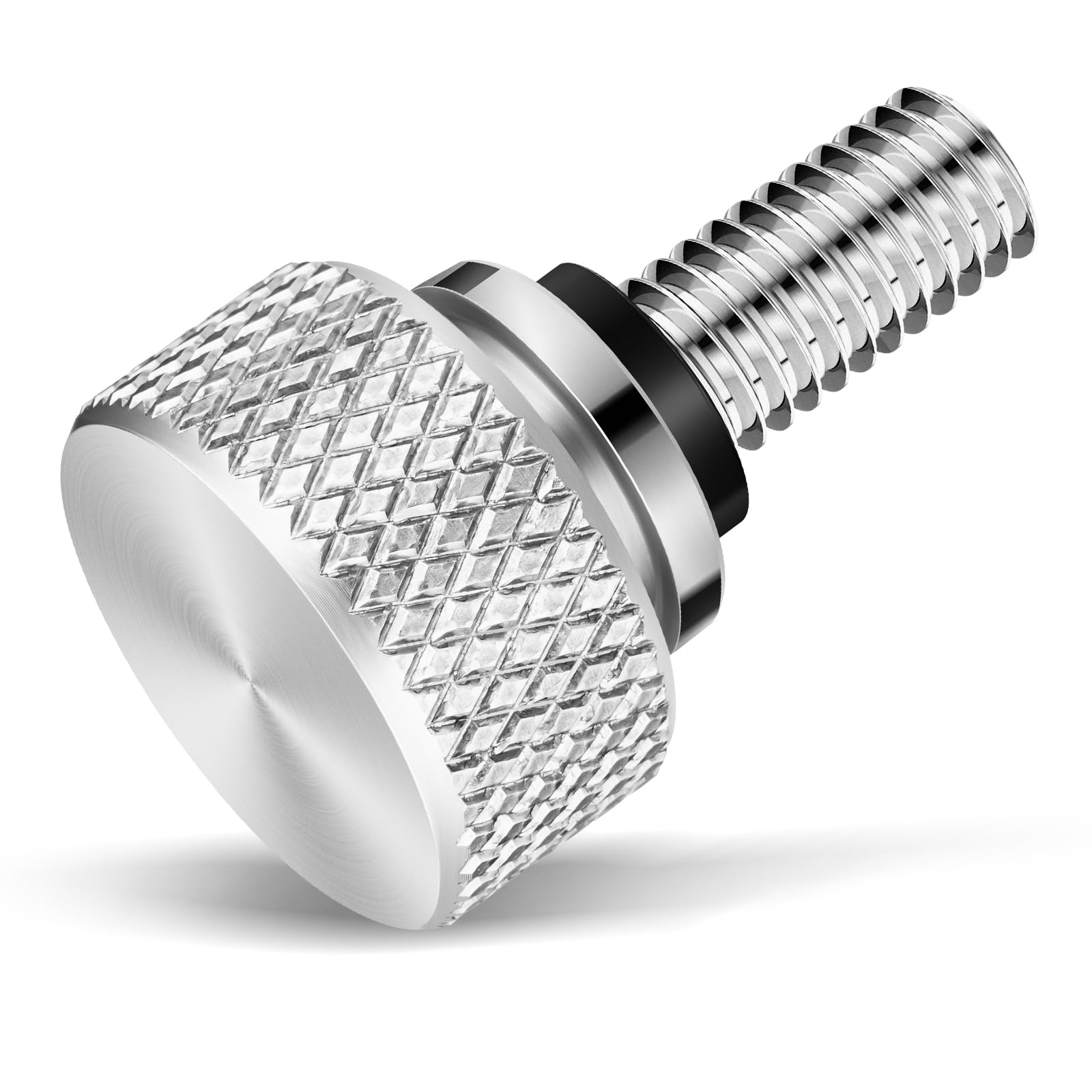Amazicha Gloss Black 304 Stainless Steel Seat Bolt Screw Compatible with Harley Davidson 1996-2025