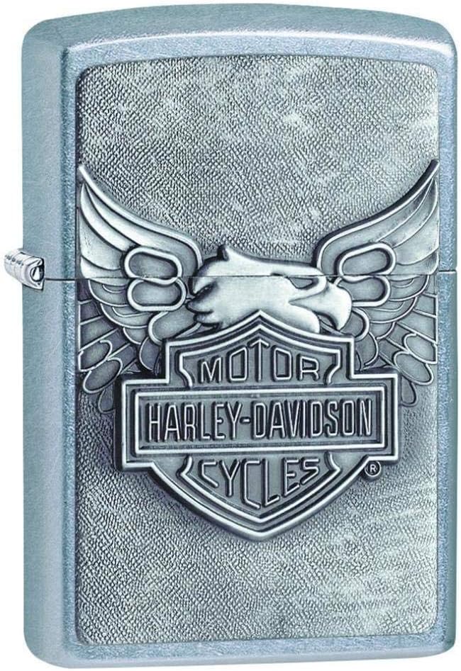 Zippo Harley-Davidson Eagle on Logo Emblem Pocket Lighter