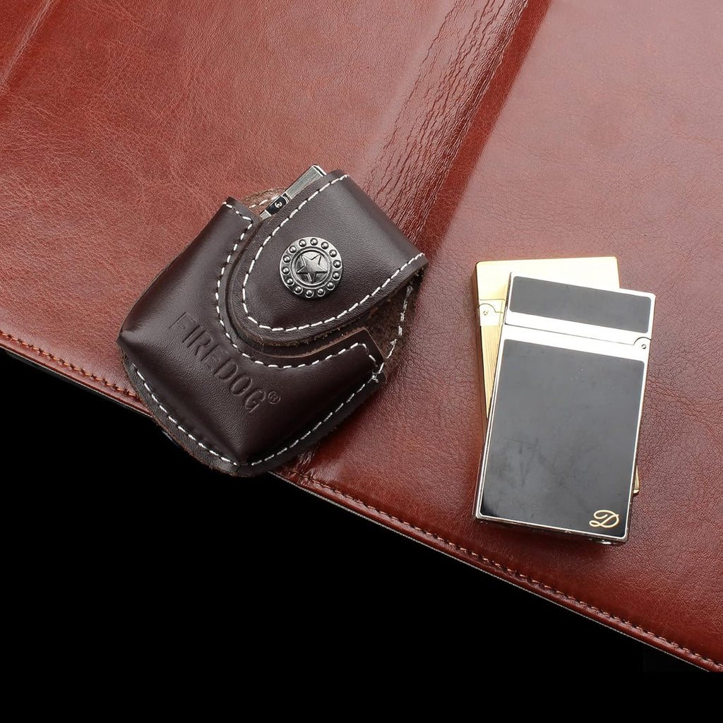 Cigarette Lighter Case 1PC Genuine Leather Lighter Pouch Hoder with Belt Loop CL27